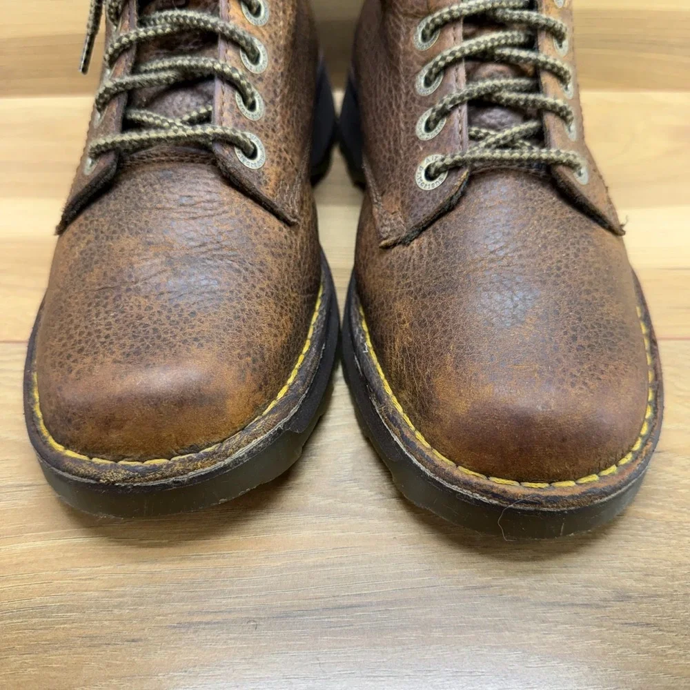 Dr Martens‎ Zachary Boots Men 8 Brown Distressed Leather Granola Aesthetic UK 7